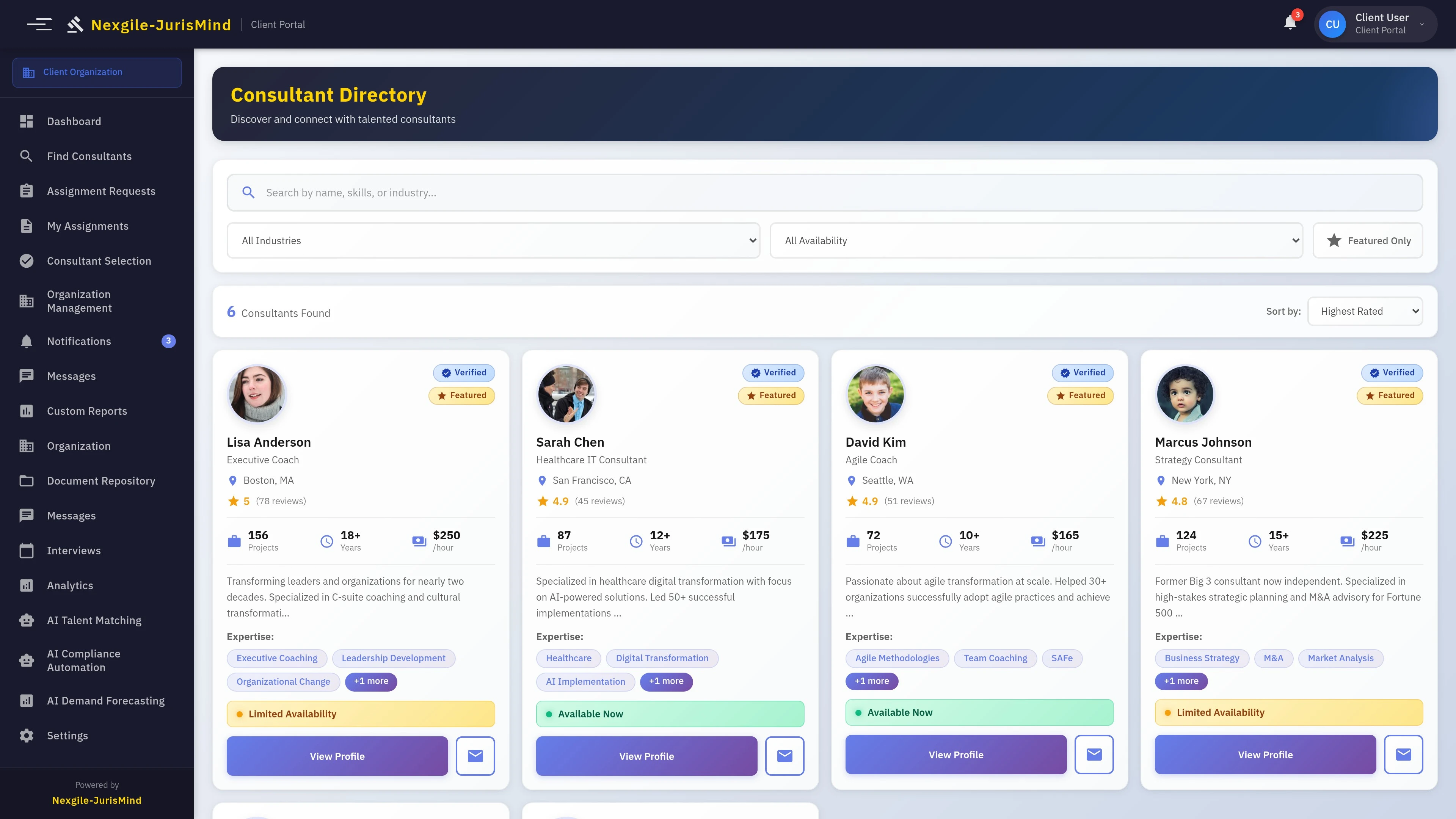 Community Directory - Browse and connect with consultant profiles